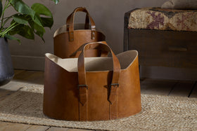 Panasi Leather Storage - Tan