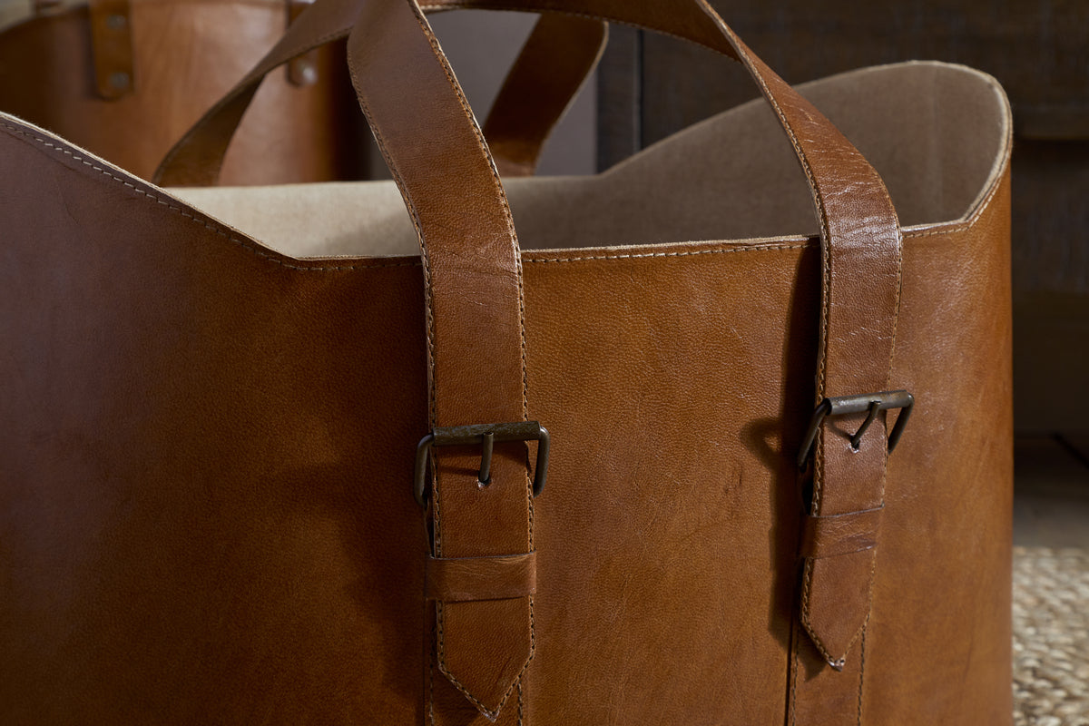 Panasi Leather Storage - Tan