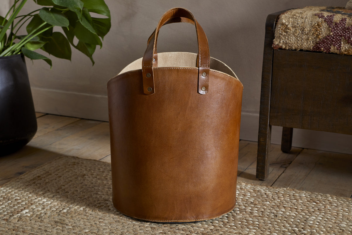 Panasi Leather Storage - Tan