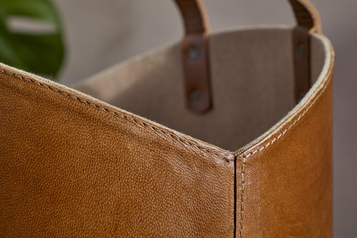 Panasi Leather Storage - Tan
