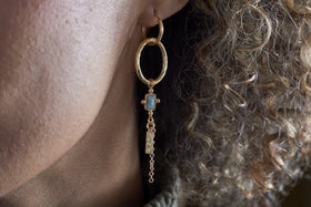 Tumari Amazonite Earrings - Gold