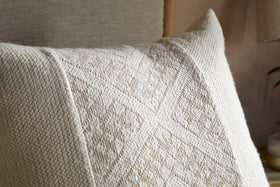 Girja Merino Cushion Cover - Cream - 65 x 65cm