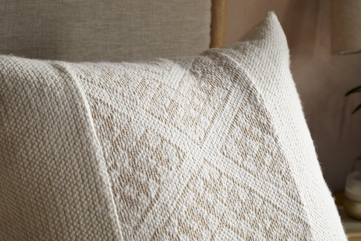 Girja Merino Cushion Cover - Cream - 65 x 65cm