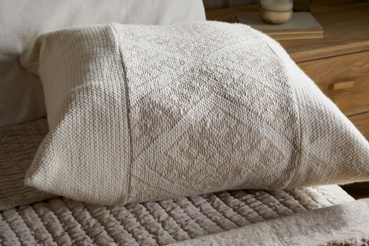 Girja Merino Cushion Cover - Cream - 65 x 65cm
