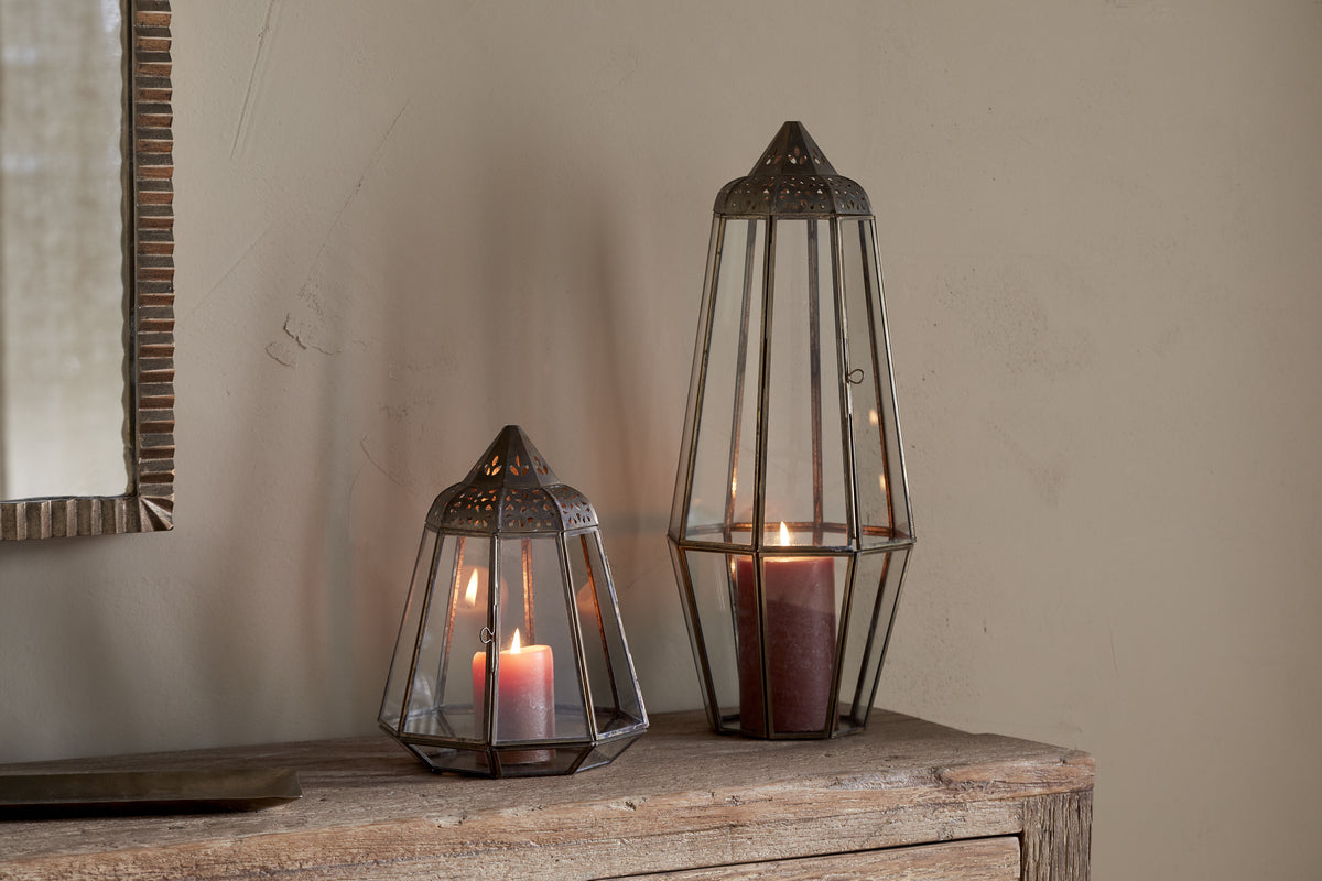 Nyiruan Lantern - Brass & Clear