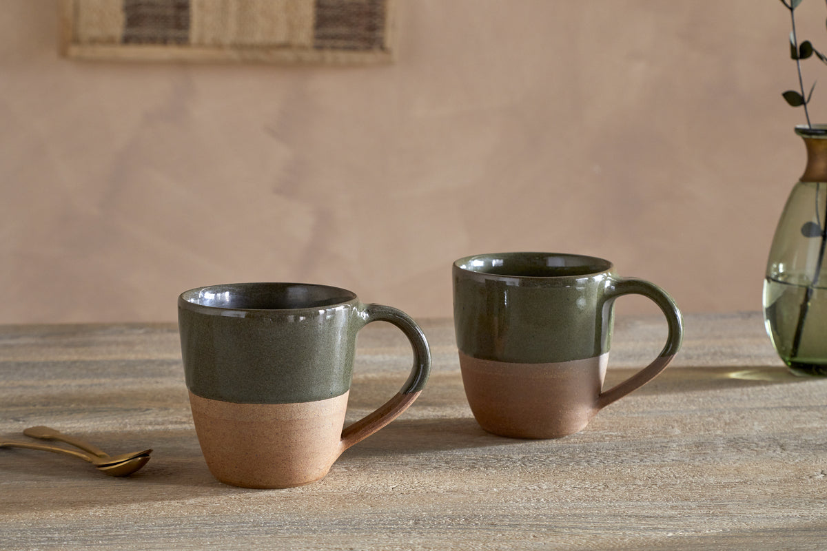 Mali Mug - Forest Green - Large (Set of 2)