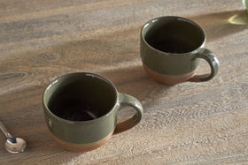 Mali Coffee Mug - Forest Green - (Set of 2)