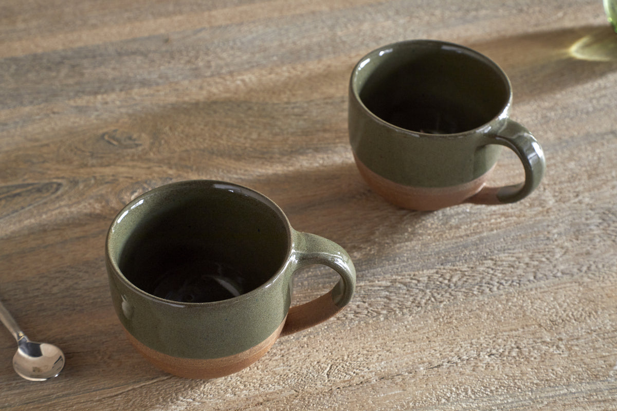 Mali Coffee Mug - Forest Green - (Set of 2)