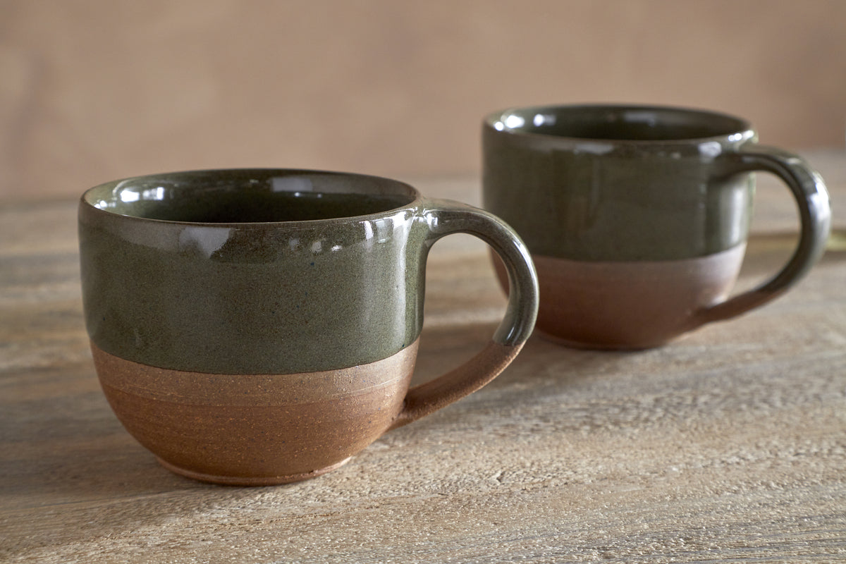 Mali Coffee Mug - Forest Green - (Set of 2)