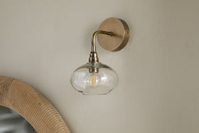 Otoro Recycled Glass Wall Light - Clear
