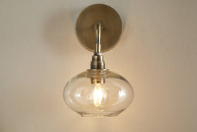 Otoro Recycled Glass Wall Light - Clear