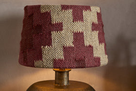 Kaadu Jute Kilim Lampshade - Rust & Natural - Medium