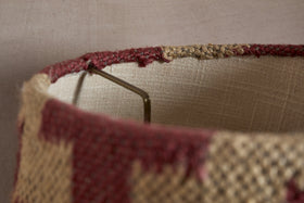 Kaadu Jute Kilim Lampshade - Rust & Natural - Medium
