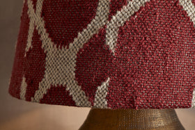 Haadu Jute Kilim Lampshade - Rust & Natural - Large