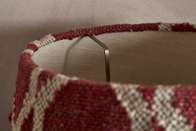 Haadu Jute Kilim Lampshade - Rust & Natural - Large
