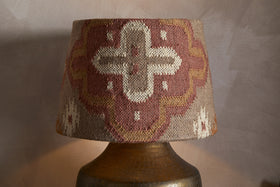Yatra Jute Kilim Lampshade - Rust & Natural - Large