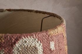 Yatra Jute Kilim Lampshade - Rust & Natural - Large