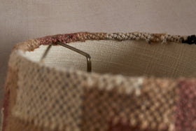 Shanto Jute Kilim Lampshade - Rust & Natural - Medium