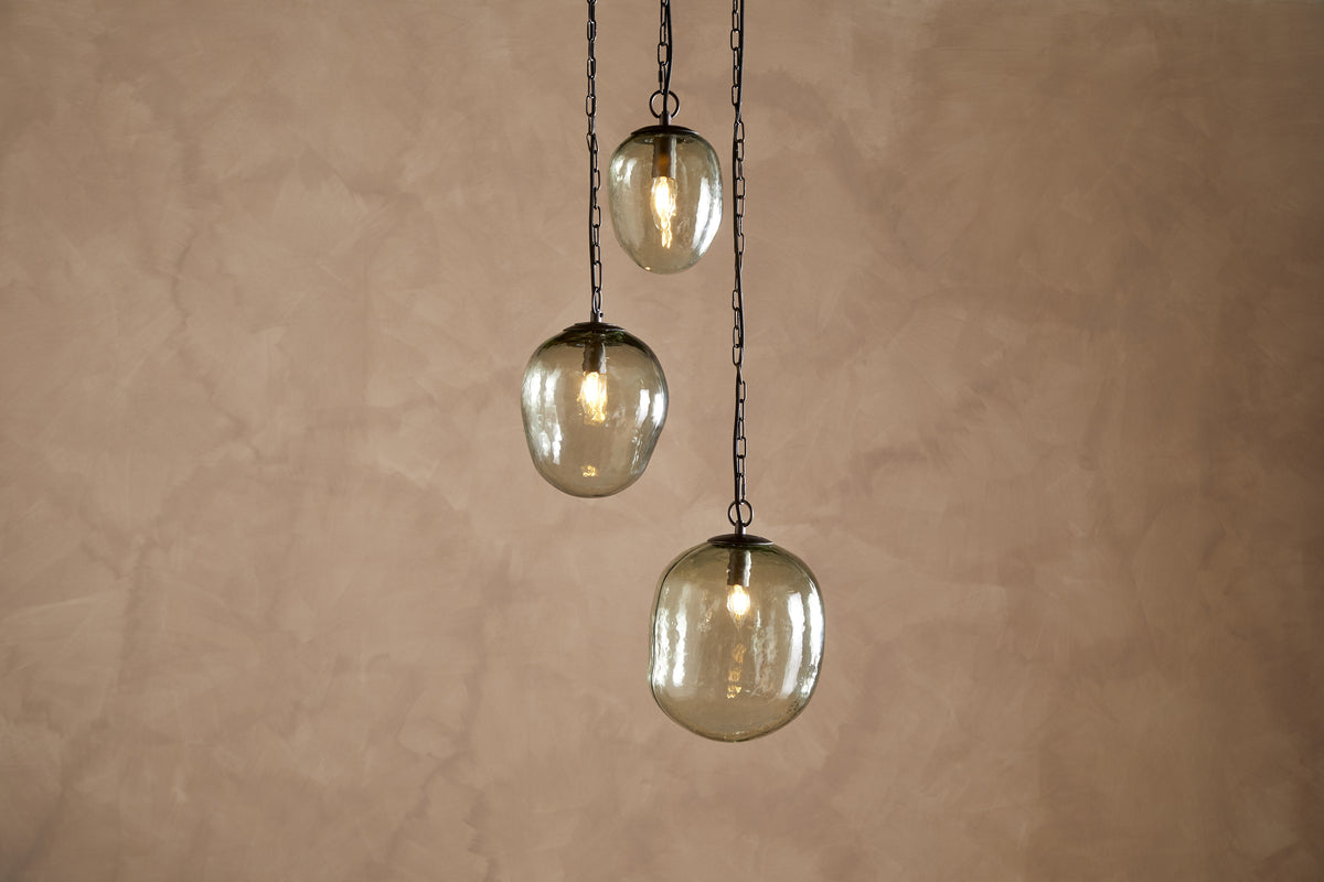 Sanvika Organic Cluster Pendant - Green