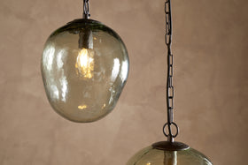 Sanvika Organic Cluster Pendant - Green