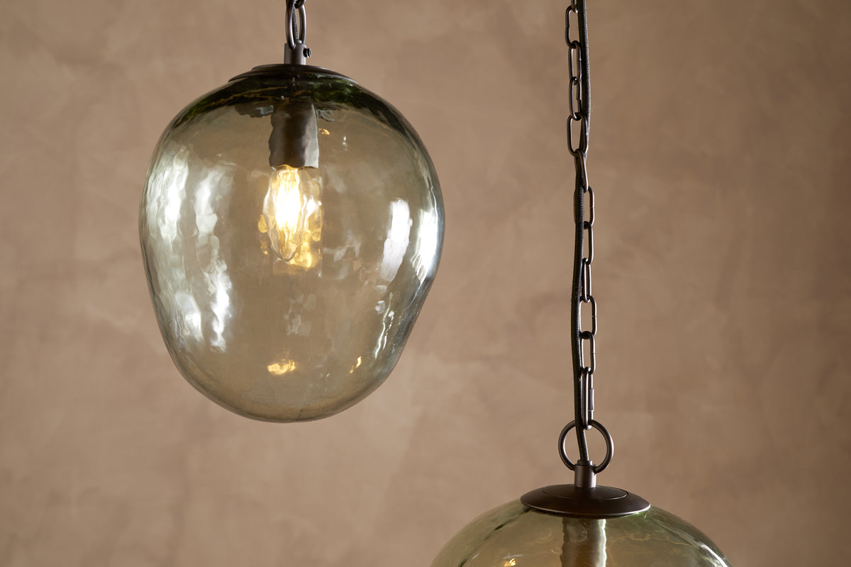 Sanvika Organic Cluster Pendant - Green