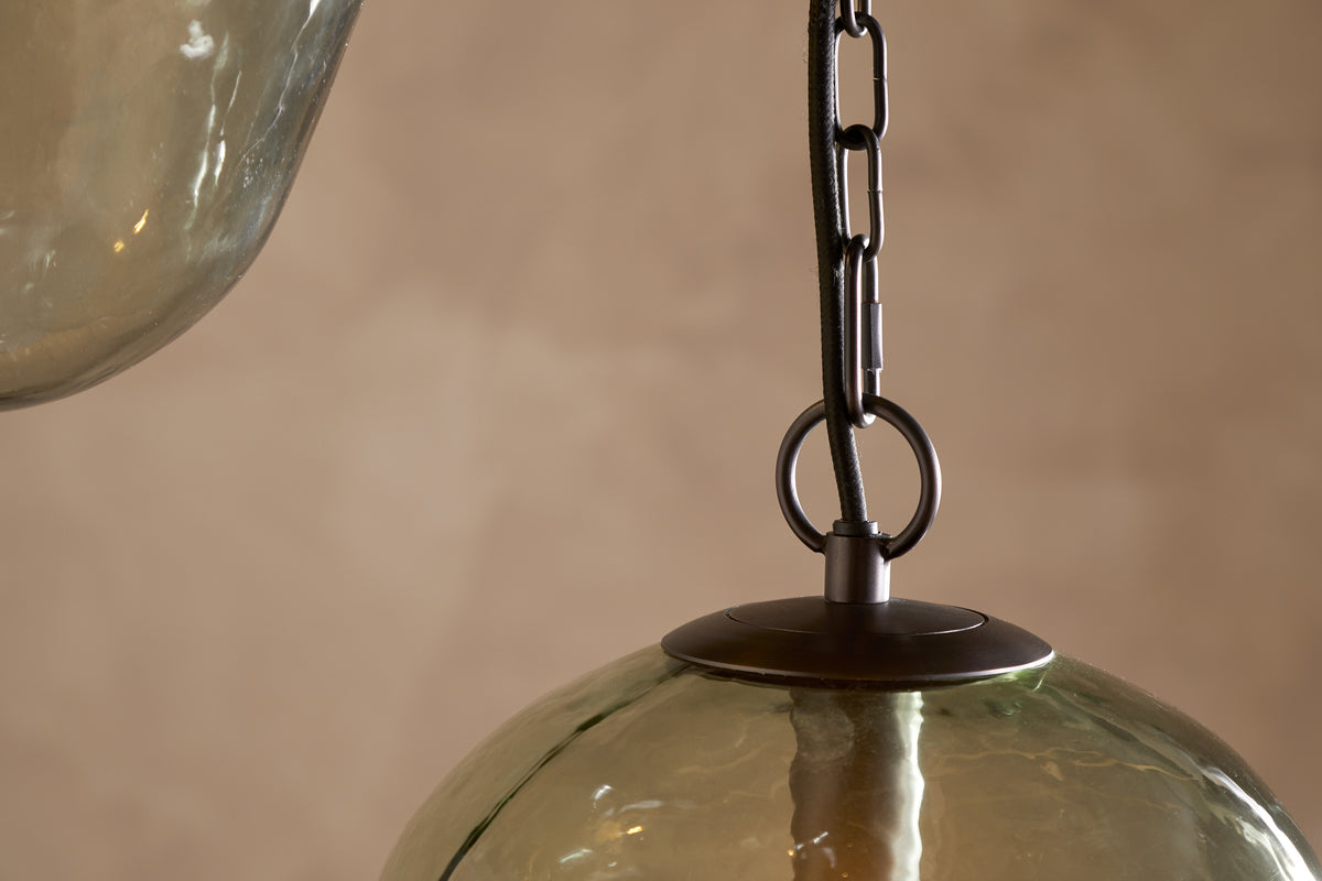 Sanvika Organic Cluster Pendant - Green