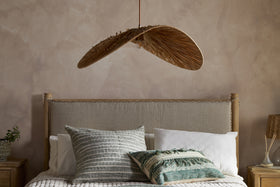 Essubi Raffia Organic Weave Pendant - Natural