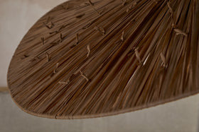 Essubi Raffia Organic Weave Pendant - Natural