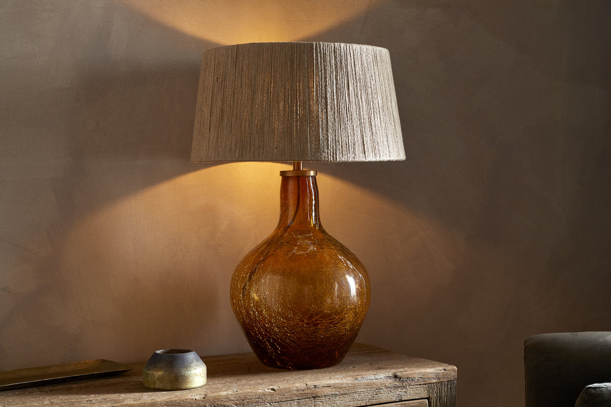 Didan Recycled Glass Lamp Base - Honey