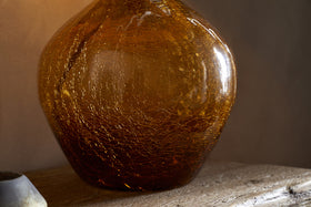 Didan Recycled Glass Lamp Base - Honey