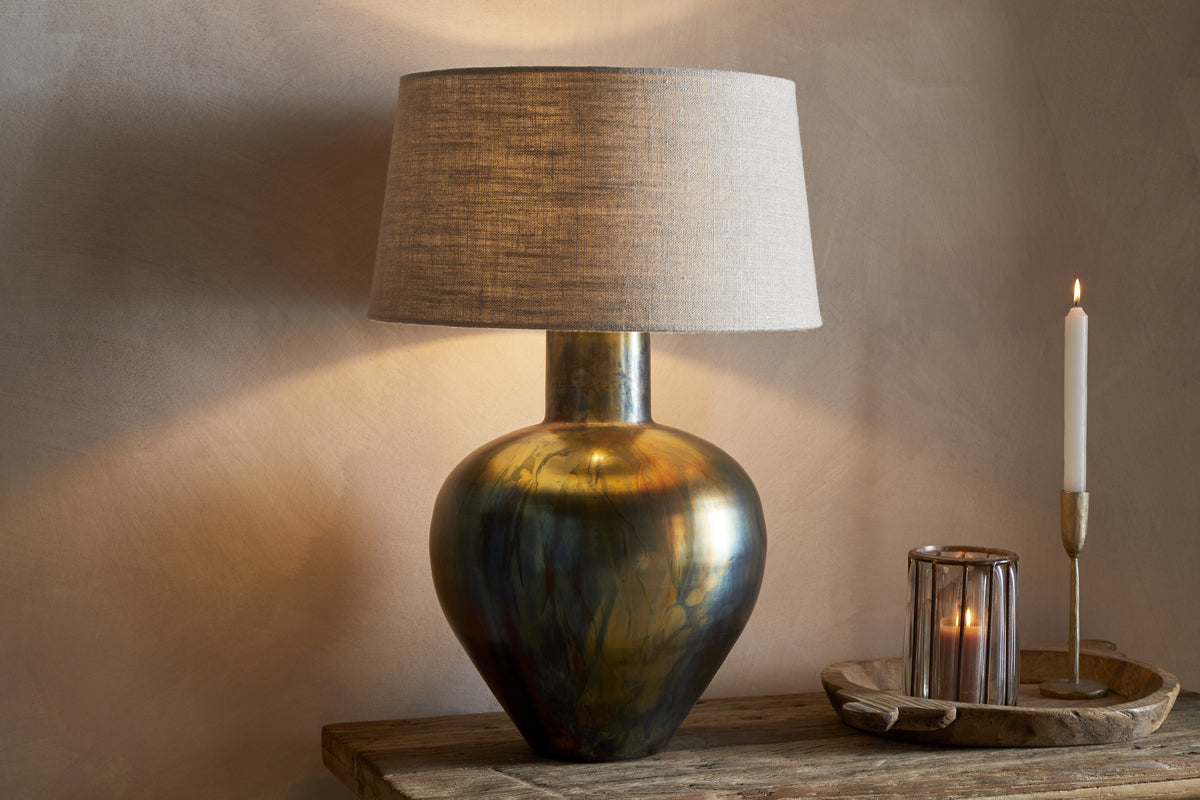Higala Antique Table Lamp Base - Burnished Bronze