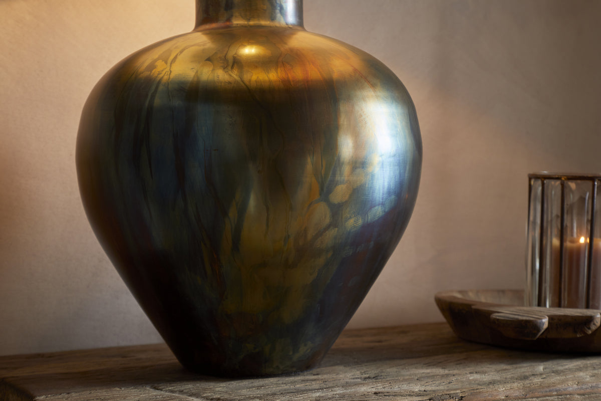 Higala Antique Table Lamp Base - Burnished Bronze