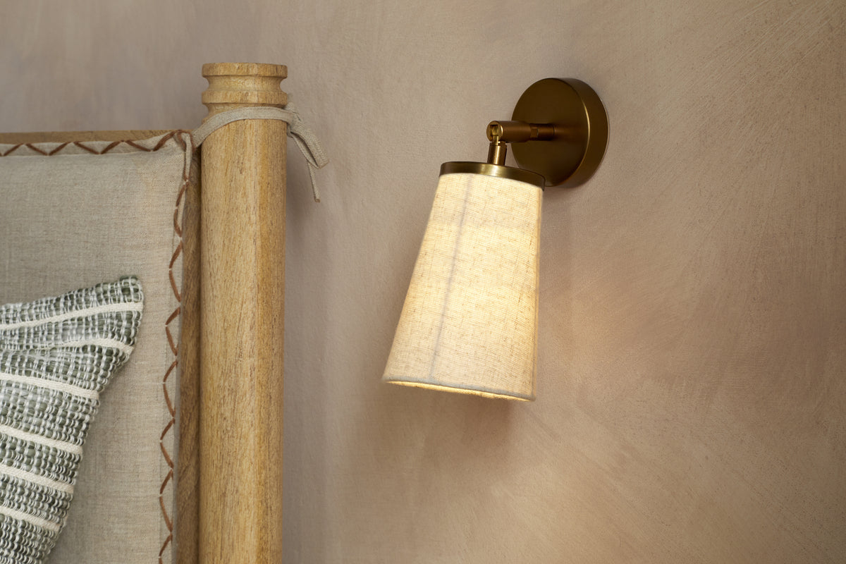 Ame Linen Wall Spot Light - Off White