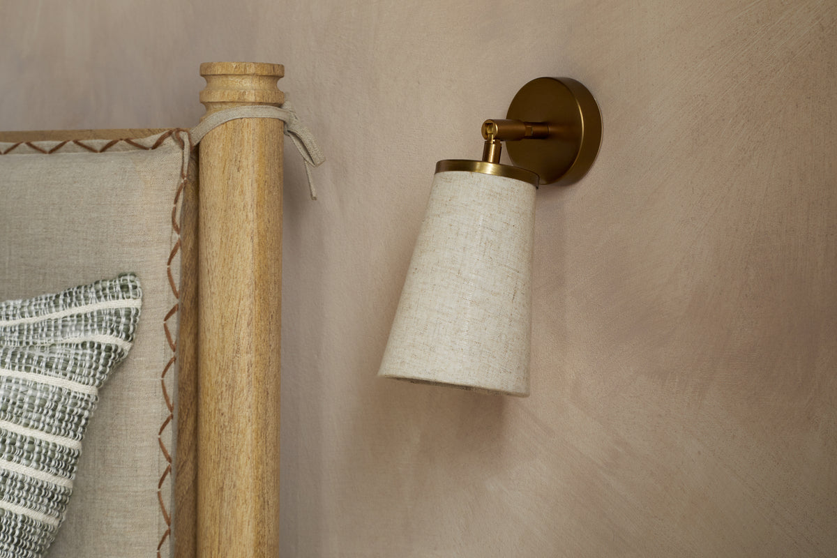 Ame Linen Wall Spot Light - Off White