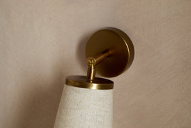 Ame Linen Wall Spot Light - Off White