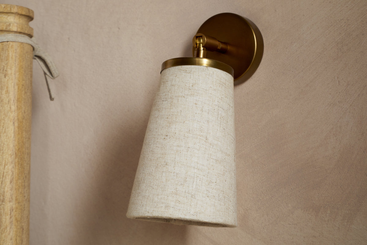 Ame Linen Wall Spot Light - Off White