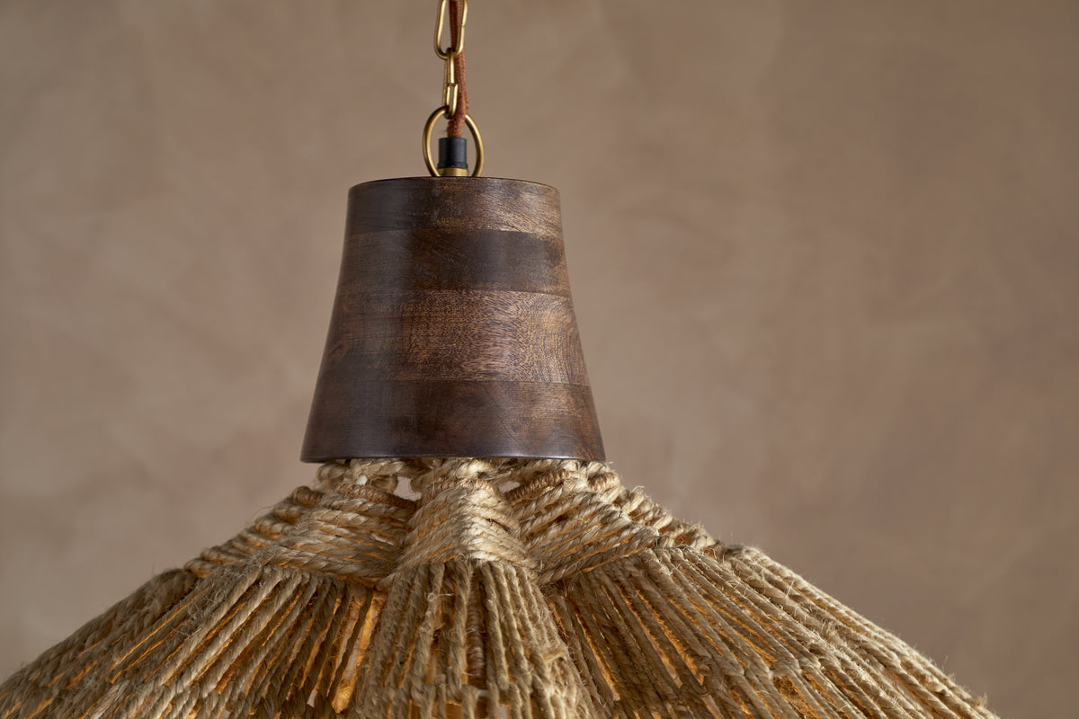 Tudai Woven Jute Pendant - Natural