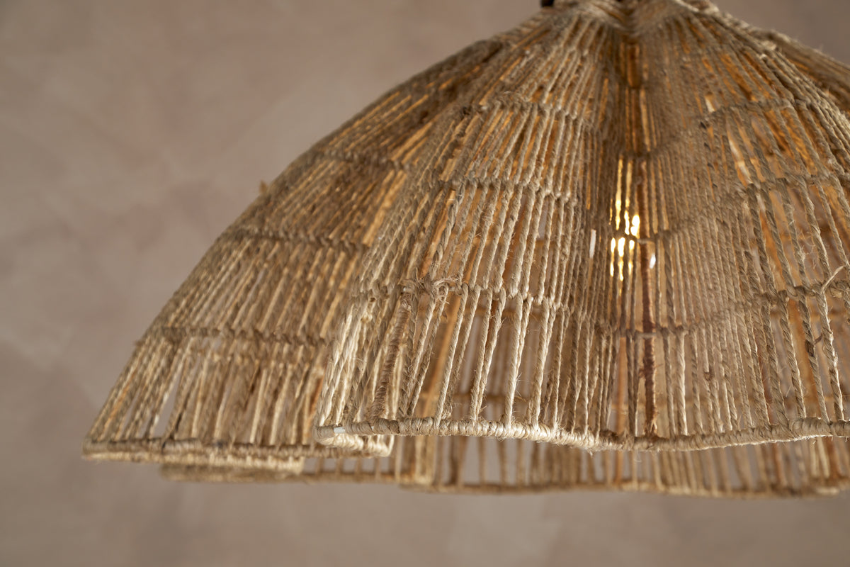 Tudai Woven Jute Pendant - Natural