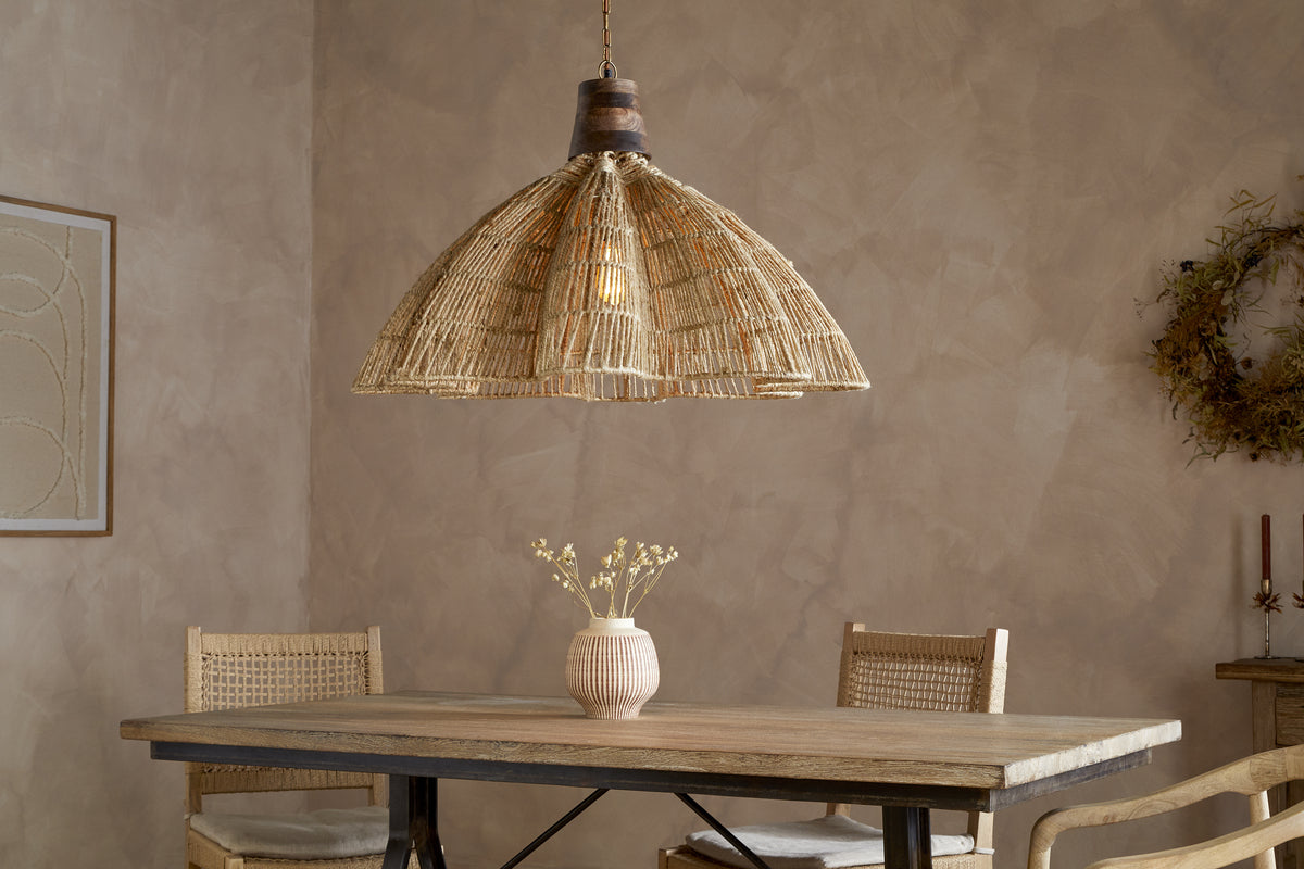 Tudai Woven Jute Pendant - Natural