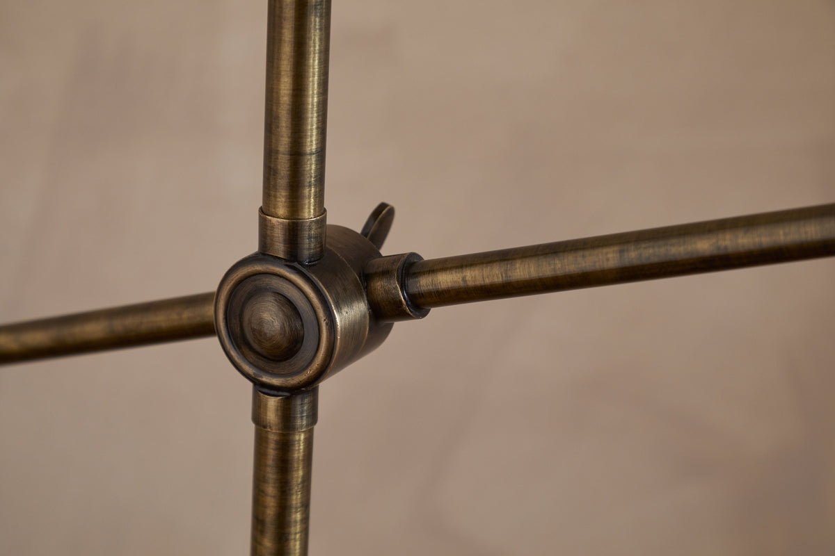 Thenkara Directional Floor Lamp - Antique Brass