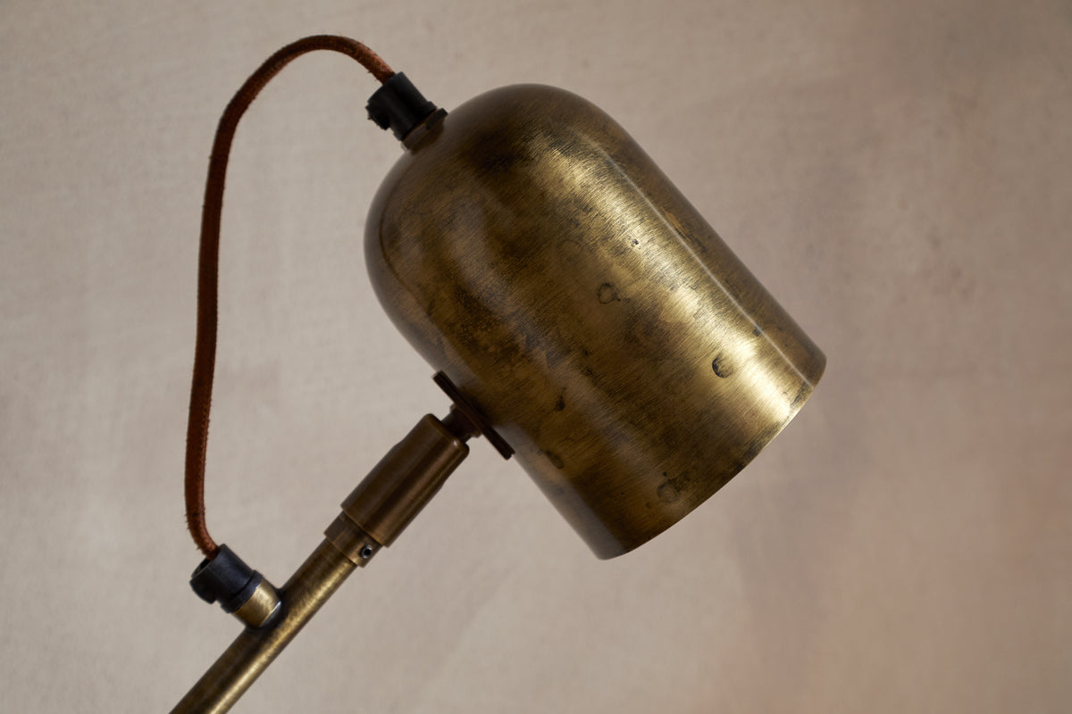 Thenkara Directional Desk Lamp - Antique Brass