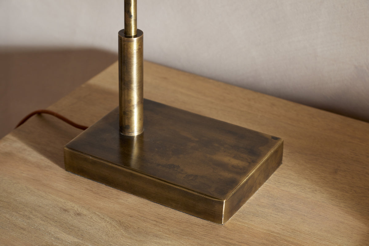 Thenkara Directional Desk Lamp - Antique Brass
