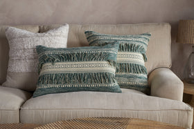 Padal Woven Cushion Cover - Green