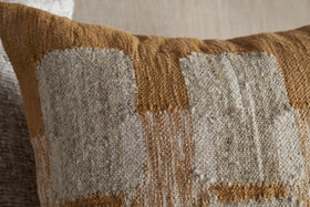Akki Wool & Cotton Cushion Cover - Ochre