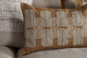 Akki Wool & Cotton Cushion Cover - Ochre