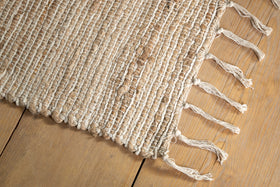 Zairya Jute & Cotton Rug - Sea Foam - 150 x 240cm
