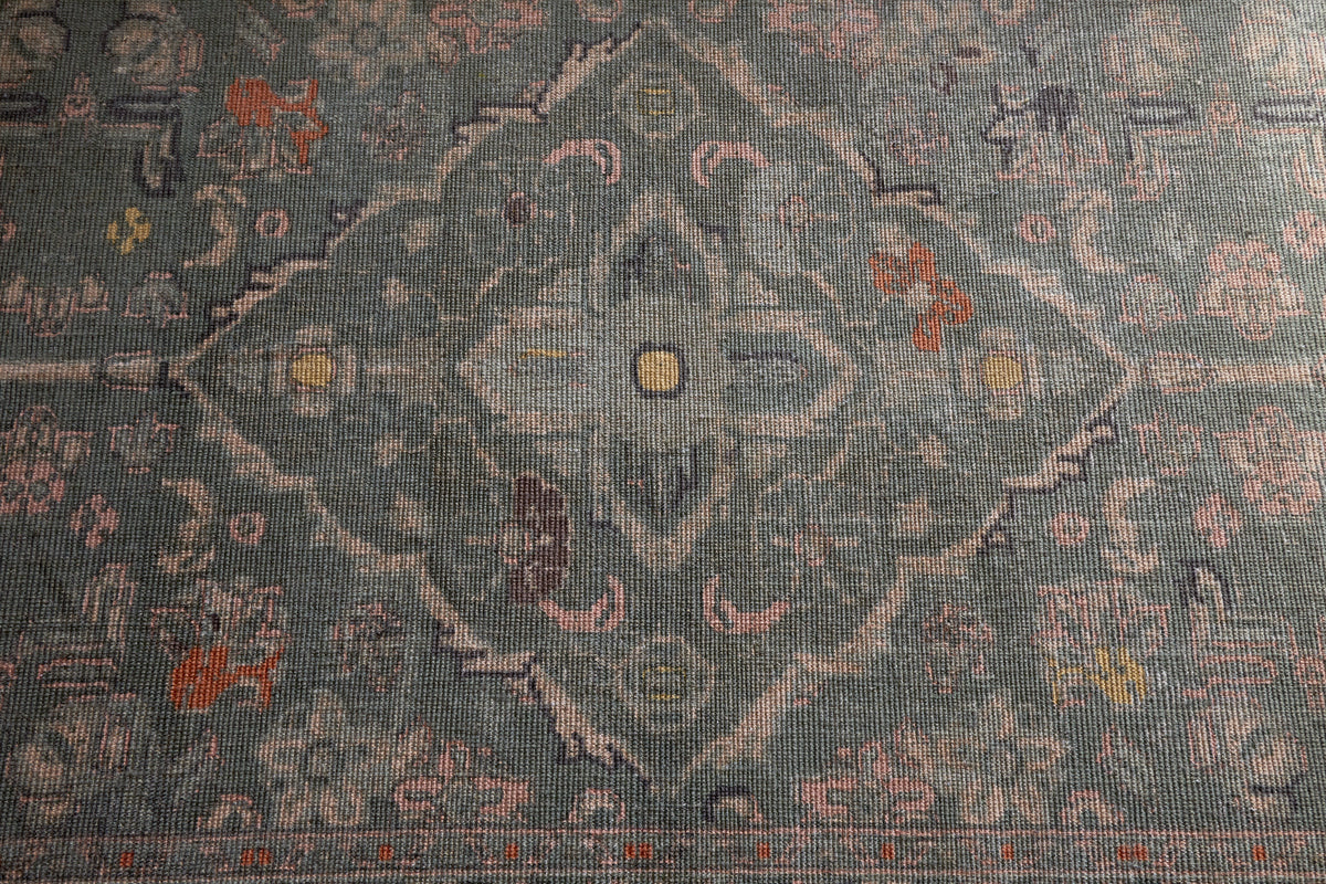 Okuta Jute Heirloom Rug - Olive Green - 150 x 240cm