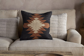 Ayyi Cushion Cover - Black & Brown - 50 x 50cm