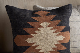 Ayyi Cushion Cover - Black & Brown - 50 x 50cm