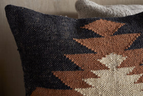 Ayyi Cushion Cover - Black & Brown - 50 x 50cm